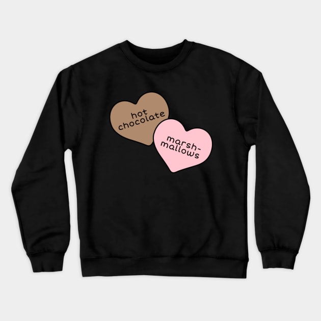 Hot Chocolate and Marshmallows Crewneck Sweatshirt by radiogalaxy